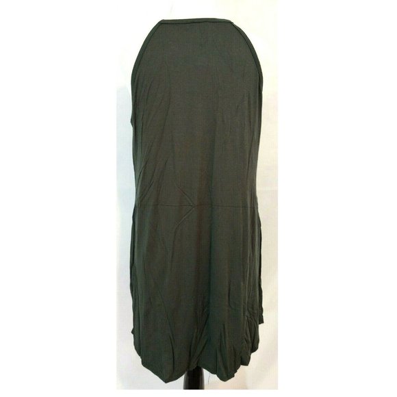 Dress Plus Size 3X Olive Green Black Mesh Stretch - Picture 6 of 7